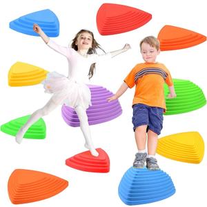 Gentle Monster Stepping Stones for Kids, Set of 6/8/11 PCS for Balance with Non-Slip Bottom - Exercise Coordination and Stability, 11 PCS Classic