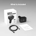TENTECH USB C Car Charger, 170W 2-Port Superfast Car Charger Adapter,PD3.1/QC Cigarette Lighter USB C Charger for MacBook, iPhone 17/16/15, iPad, AirPods, Android,Samsung with LED Voltage Display
