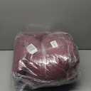 Love's cabin Twin Comforter Set Burgundy, 5 Pieces Twin Bed in a Bag, All Season Bedding Sets with 1 Comforter, 1 Flat Sheet, 1 Fitted Sheet, 1 Pillowcase and 1 Pillow Sham | Soft, Breathable, Lightweight, Comfortable