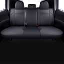 LUCKYMAN CLUB Tacoma Custom Fit Seat Covers for 2024 2025 Tacoma Crew Cab with Faux Leather (Black)