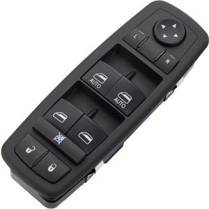 3+9 PINS.Driver Side Power Window Switch Fits for 2013-2015 Ram 1500 2500 3500 4500/5500,2013-2015 Ram C/V, 12-16 Dodge Grand Caravan, 12-15 Chrysler Town & Country|Replace OE #68110866AB