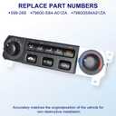 599-268 Heater Climate Control Switch Module Panel Replace 79600-S84-A01ZA | Compatible with Honda Accord 1998-2000, Honda Odyssey 1998-2004, A/C Heater Climate Control Module