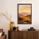 24x36 Poster Frame Walnut Woodgrain, Poster Frames 24 x 36 inches or 24x36 Picture Frames with HD Plexiglass Durable and Scratch-proof for Horizontal or Vertical Wall Mounting, 1 Pack