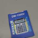 Desk Calculator 12 Digit Extra Large LCD Display, Touch Comfortable with Big Buttons, PXY Two Way Power Battery and Solar Standard Function Office Calculators