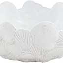 Mud Pie Layered Sea Shell Bowl; 4 3/4" x 10" dia