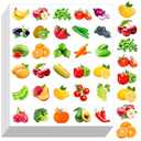 600Pcs Fruits Vegetable Stickers for Kids, Fruits Vegetable Photos Stickers, Realistic Food Fruit for Classroom Theme Party Favor