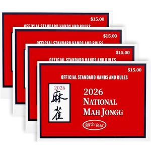 American Mah Jong Reference Cards 2026 Official