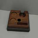 KNODOS Walnut Espresso Tamping Station 54mm for Breville Machines Espresso Accessories Organizer Tamper Distributor Portafilter Holder and Multi Accessory Storage