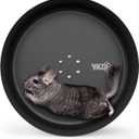 15" Aluminum Alloy Chinchilla Exercise Wheels - Large Small Animals Running Wheels for Chinchilla Syria Hamsters Fancy Rats Hedgehog Other Small Animals (Black)
