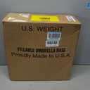 US Weight Durable Fillable Umbrella Base for Patio Table - 50 Pound Capacity Heavy Duty Adjustable Stand for Outdoor Umbrellas - Made in The USA