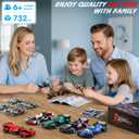 zinat F1 Race Cars Building Toys Set, 10 Pack F1 Racing Car Building Blocks, DIY Assembly Cars Toy Gift for Kids Boys Girls Ages 6+, Gift Idea for Birthday, Christmas (732 Pcs)