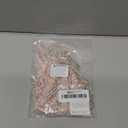 Beaded Applique, Flower Sequin Patch, Pink Lace Applique for DIY Neckline Wedding Bridal Prom Dresses Costumes 14.1x4.9 inches 1 Pair (Pink)