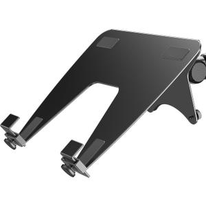ergounion Laptop Tray for Monitor Arm - VESA Mount 100x100mm, Laptops up to 17.3in & 28.6lbs - Notebook Tray Office Desk Accessories - Black