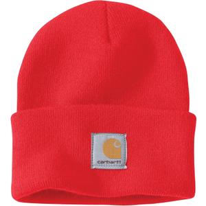 Carhartt Men's Knit Cuffed Beanie Closeout (Fire Red)