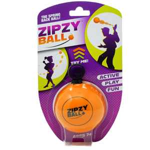 ZipzyBall Sporty Spring Back Hand Ball Fidget  Kid or Adult Indoor and Outdoor All Season Active Play Workout Skill Toy. Recommended for Ages 7 & Up.