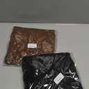 GAYHAY 2 Pack Long Sleeve Shirts for Women Basic Tops Crew Neck Fitted Tight Workout Tees Y2K Clothes Going Out Fashion 2025 (Black,Brown, Small)