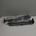 Tension Curtain Rod 31 to112 In Extra Long Curtain Rod Adjustable Pole Heavy Duty Spring Matte Black Shower Curtain Rod for Bathroom Windows Room Divider Never Rust Anti-Slip