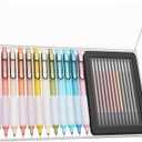 Mr. Pen- Retractable Gel Pens, 12 Pack, Colorful Ink Gel Pens with Case and 12 Refills, Gel Pen Fine Point 0.5mm