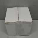 Nervure 100 Pieces Black Plastic Plates - 7.5inch Black Dessert Plates - Disposable Gold Plastic Plate - Disposable Plate Ideal for Wedding & Party