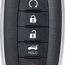 Key Fob Keyless Entry Remote Control Replacement for Nissan Rogue Pathfinder 2022 2023 2024 KR5TXPZ3 4A Chip 5 Buttons 433.92MHz