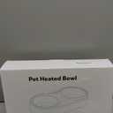 Heated Water Bowl for Dog & Cat, Outdoor Heated Dog Bowl Provides Drinkable Water & Food in Winter, Heated Pet Bowl for Outside, Smart Thermal-Dish for Rabbit, Chicken, Duck, Squirrel (110 OZ)