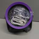 Mokren Desk Fan for Bedroom Table Fan small Quiet Digital Display for Office, Bedroom, Kitchen, Home, Outdoor, Powerful 100 Adjustable Speeds Air Circulator Fan, 105° Tilt Travel Camping Fan, Purple