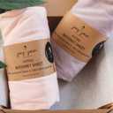 Joey + Joan Bassinet Fitted Sheets 33x20 for Baby Beside Dreamer Bassinet & Bedside Sleeper Buttery Soft 100% Cotton Pale Pink + Lilac 2 Pack