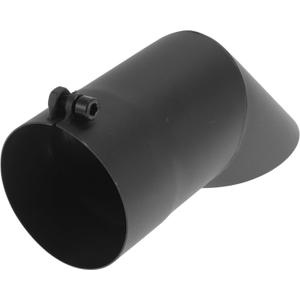 Motoforti 3.5 Inch ID Inlet Turn Down Exhaust Tip Surface Blasting Mandrel Bend Elbow Tube 9.1inch Overall Length Suitalbe for 3.5" OD Tailpipes Black