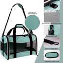Cat Carrying Case - Pet Carrier, Up to 30Lbs Soft Sided Protable and Breathabl Pet Travel Carrier, Pet Travel Carrier Removable Fleece Pad, Collapsible for Large Cats Small Dogs(X-Large, Green)