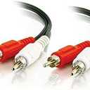 C2G 40464 Value Series RCA Stereo Audio Cables, 6 Feet (1.82 Meters), Black