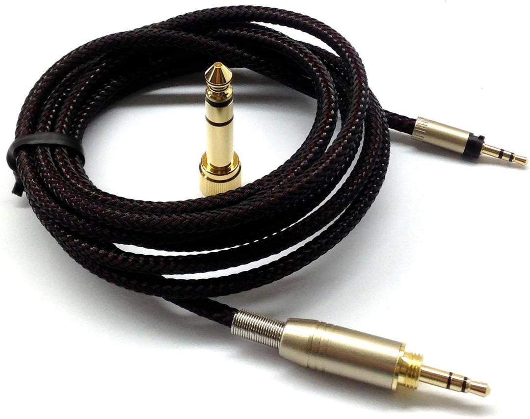 NewFantasia Replacement Audio Upgrade Cable Compatible with Sennheiser Momentum, Momentum 2.0, HD1 Over-Ear On-Ear Headphones 2.5meters/8.2feet
