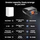 18L Refrigerator for Tesla Cybertruck 20232025, Floor Centre Console Fridge Freezer with Rapid Cooling (21F68F), Plug-and-Play 110V Car Cooler for Camping, Road Trips & Daily Use