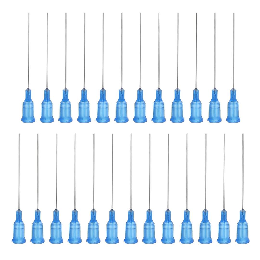 2 x PATIKIL Blunt Tip Dispensing Needles 2 Inch, 25 Pcs 22G Industrial Liquid Dispenser Needle with Lure Lock for Refilling Liquid Inks Adhesive Glue
