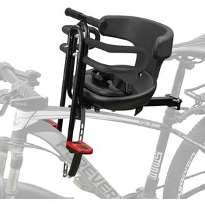 Toddler Bike Seat,1-3 Years Old Front Kids Bike Seat, Baby Bike Seat With Full Surround Guardrail, Safety Handle and Comfortable Pedals, Easy and Quick Installation of Toddler Bike Seat for Adult Bike