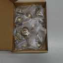 10 Pack Antique Brass Cabinet Knobs, Vintage Retro Drawer Knobs, Solid Round Dresser Knobs for Nightstands Single Hole Cabinet Hardware, Diameter 1.18 In