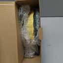 MeyRolizn 2PCS Metal Flower Bird Bath for Outside, Small Hummingbird Bath Bowl Detachable Birdfeeder Bowl Garden Decor for Outdoor Yard Lawn (2PCS-Yellow-Green)