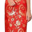 Chinese Women's Cheongsam Qipao Dress Slim Bodycon Exotic Long Split Dresses Wedding Costumes Gown Vintage Lunar New Year