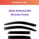 KPY Rain Guards Window Visors for 2022-2026 Kia EV6
