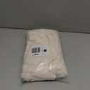 decorUhome Faux Fur Spring Throw Pillow Covers 24x24 Set of 2, Decorative Soft Plush Striped Neutral Couch Euro Sham Pillow Covers with Velvet Back for Sofa, Bed, Living Room Home, Cream White