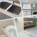 Duzzy 67 Inch Shower Threshold Water Dam Guard, Silicone Rubber Shower Door Bootom Seal Strip for Walk in Shower