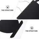 BESPORTBLE Hang-Style Blackboard Message Board - Mini Chalkboard for Home Decor Easy to Hang with Lanyard Ideal for Notifications and Graffiti Art 11.8 X 7.9 X 0.4 Inches