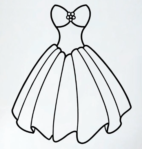 Princess Dress With small heart design and Accessories, Size 120