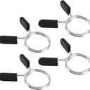 Barbell Clips Olympic Barbell Clamps Collars 2 Inches Weight Bars Lock Dumbbell Spring Clips Circlip Fitness Weightlifting Buckle 4 Pack