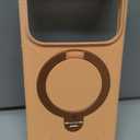 TORRAS Q3 Silicone 360 Spin for iPhone 17 Pro Case with Stand, Fit for MagSafe, Magnetic Ring Stand with Camera Control, Liquid Silicone Rubber Soft Phone Case for iPhone 17 Pro 6.3'', Pastel Orange