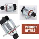 2 PCS Throttle Position Sensor Idle Air Control Valve, Auto Control Valve Sensor Kit, Compatible with Chevrolet, Buick, GMC (Silver & Black)