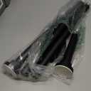 Shower Curtain Rod, 32-83 inch Heavy Duty Spring Tension Shower Rod, Non Slip, Never Rust, No Drill 1" Diameter Adjustable Shower Rods for Bathroom, Window (Black)