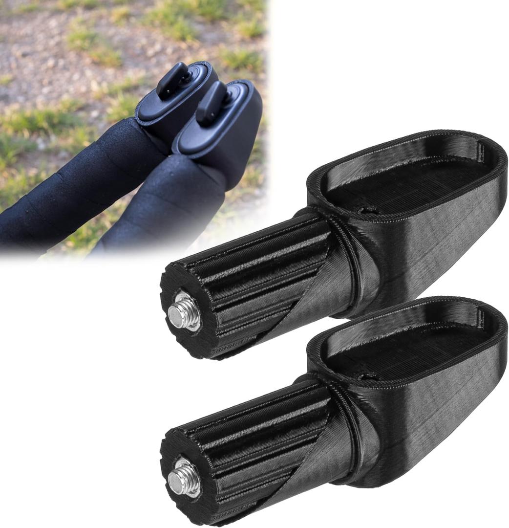2Pcs Adapters for SRAM AXS Wireless Blips | Recumbent Bar Mounts | Aerodynamic End Cap Design | Secure Attachment-Easy Access-Minimizes Drag | for Time Trial and Road Bikes