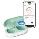 Momcozy Wearable Digital Thermometer for Baby, Medical-Grade Accurate Smart Thermometer, Instant Reads, APP Real-time Monitoring for Infants & Kids, Hypoallergenic 3M Stiker,Bluetooth, Green