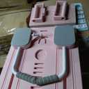 Pilates Bar Kit with Resistance Bands, Multifunctional Yoga Pilates Bar with Heavy-Duty Metal Adjustment Buckle, Portable Home Gym Pilates Resistance Bar Kit for Women Full Body Workouts, Pink