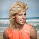 Blonde Mullet Wigs For Men Costume 80s Funny Wigs Heat Resistant Synthetic Pop Rock Wig For 70s Mens Fancy Party Cosplay Halloween Or Fun